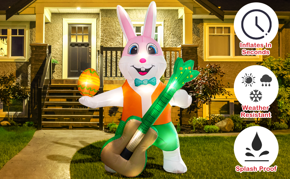 6FT Easter Inflatables Yard Decorations