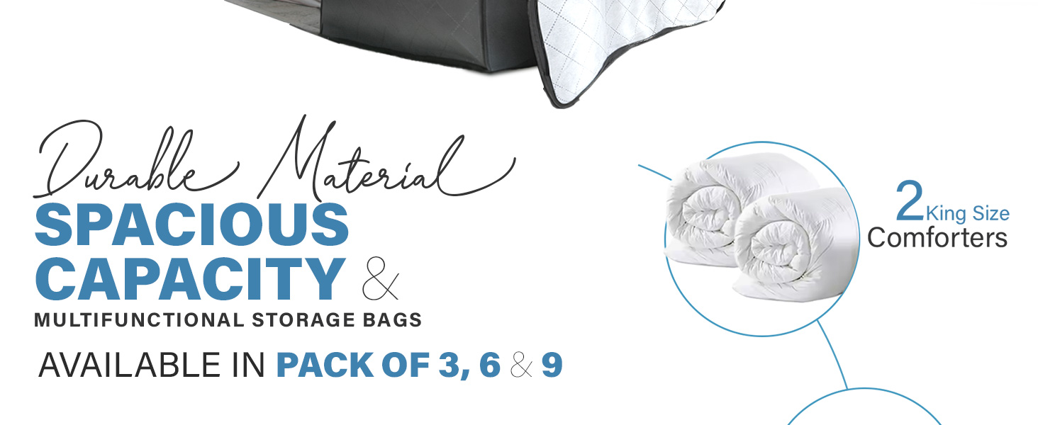 Foldable Large Clothes Storage Boxes, Storage Bags