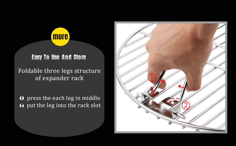 Mydracas Grill Expander Rack Stack Rack Expansion Grilling
