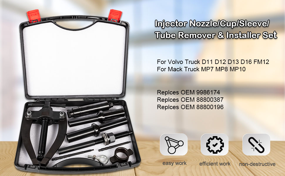 Volvo d13 injector cup tool Clearance