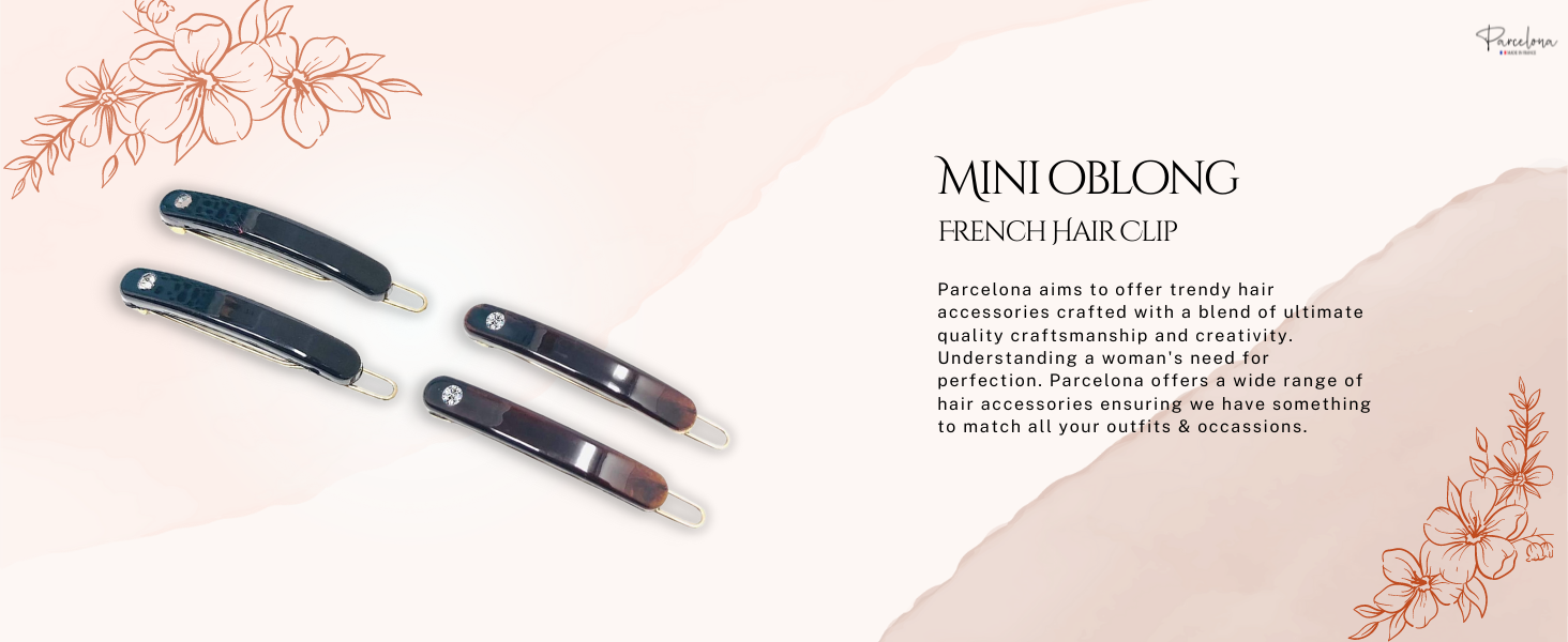 Parcelona Mini Hair Barrette Clip