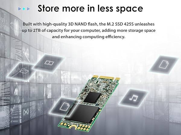 内蔵型SSD Transcend M.2 NVMe SSD 2TB 2242 2TB Transcend 410S NVMe PCIe 4.0 M.2 2242 Gen4 x4 Internal
