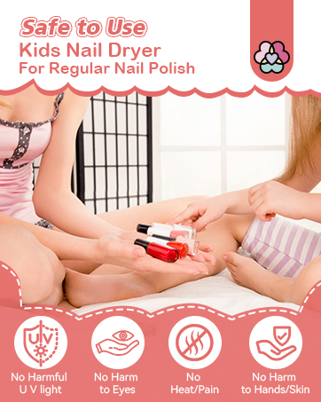 nail dryer for gel and regular polish with fan
