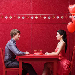 Heart Baubles Shaped Hanging Ornaments