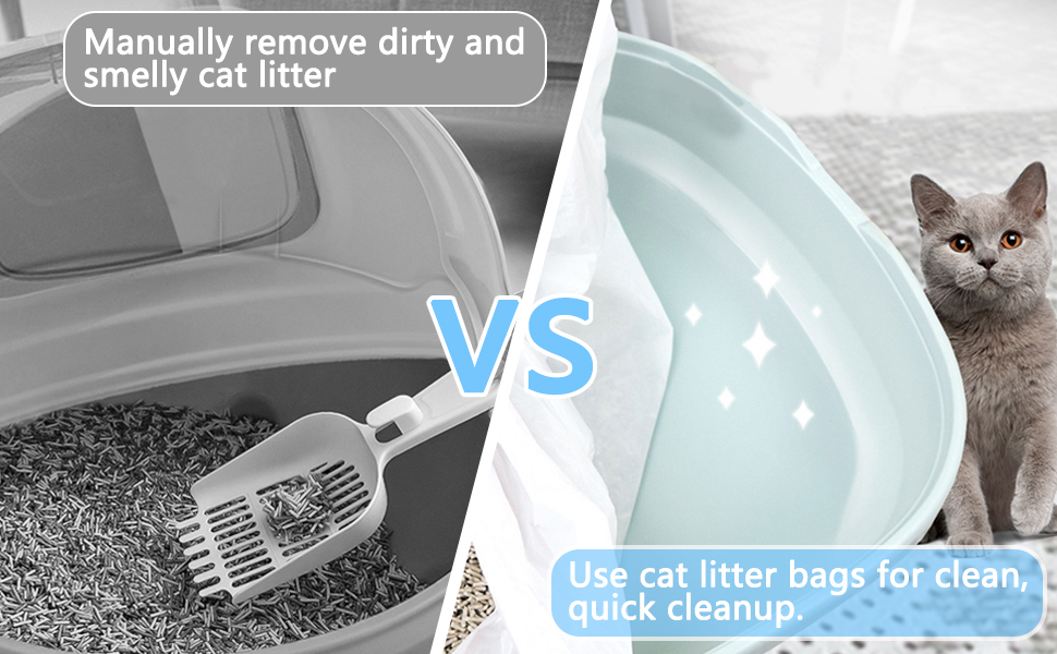 Cat Litter Box Liners 120 Count Large Drawstring Cat