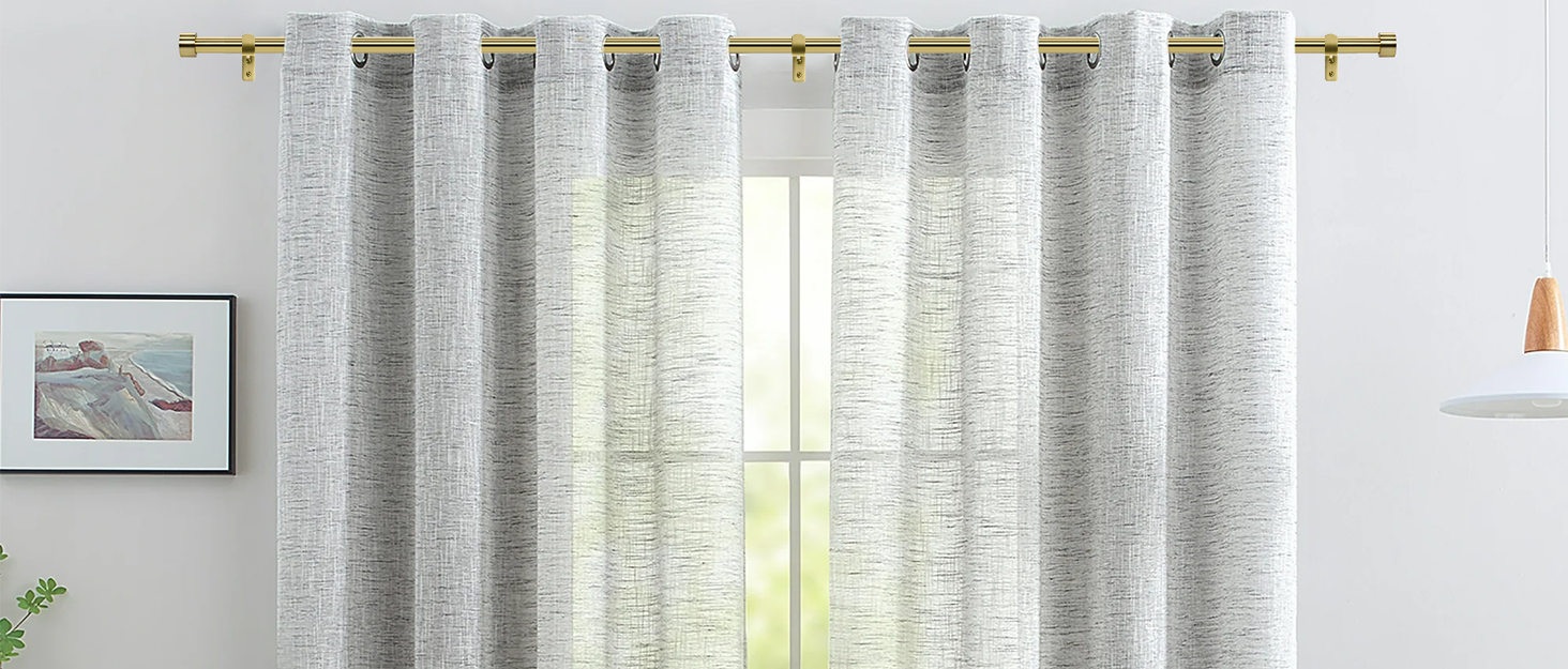 WORLD RODS Curtain Rods for Windows 18 to 144 Inches