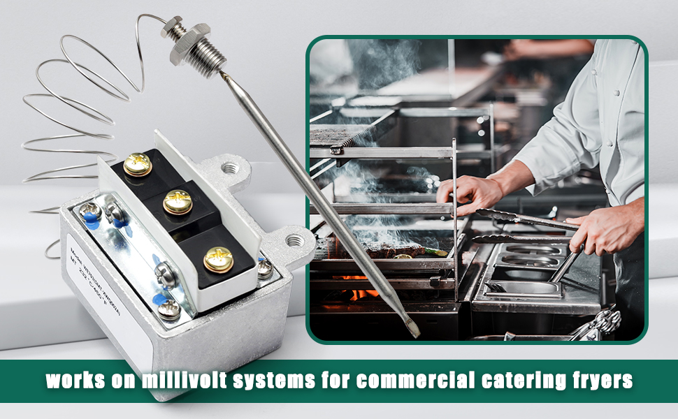 Automatic Reset PP10084 High Limit Thermostat Fryer Switch