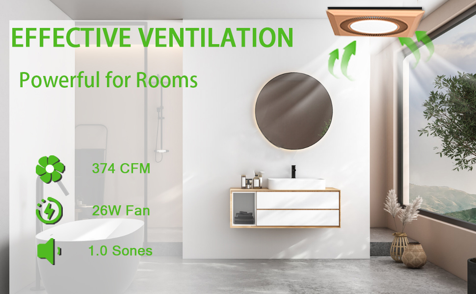 bathroom ceiling fan with light