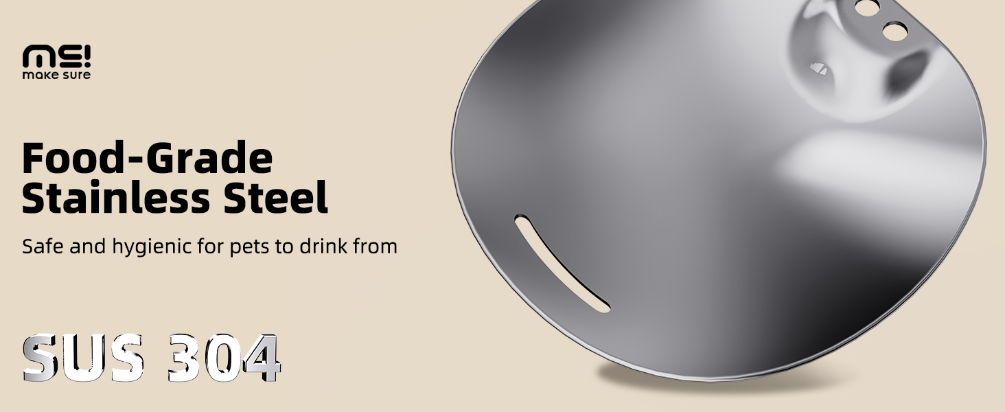 stainless steel cat water fountain