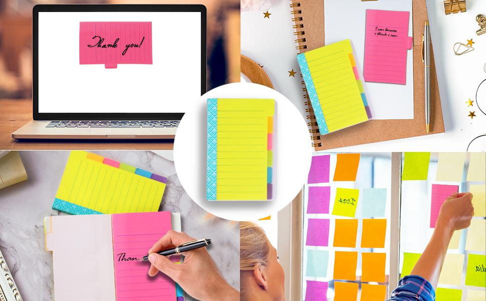 MeRaYo Sticky Notes Pad Sticky Notes Notepad Diary Office Supplies