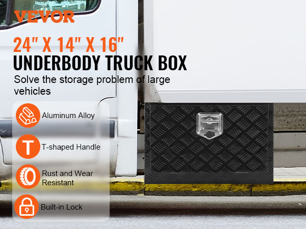 ブラックボックス排出品 Underbody Truck Tool Boxes - Black - Go Industries