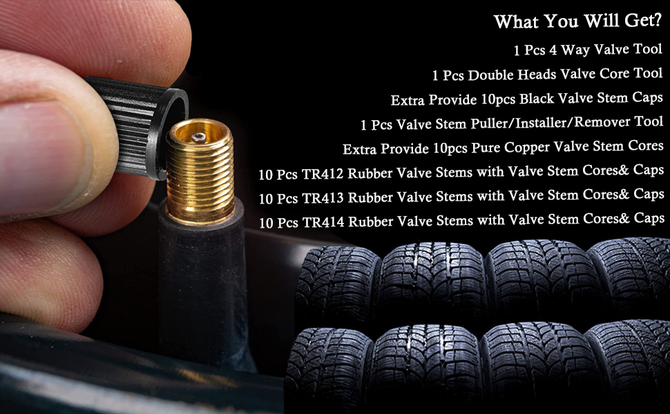 ZoneMart Valve Stem Puller Installer Tool, 10pcs TR412