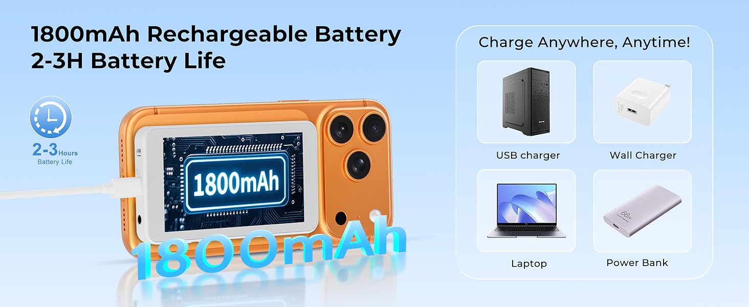 Vlog Selfie Monitor Screen for iPhone 17 Series  and Android