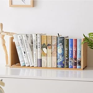 Amazon.co.jp: 竹製ブックスタンド 伸縮ブックエンド : 文房具