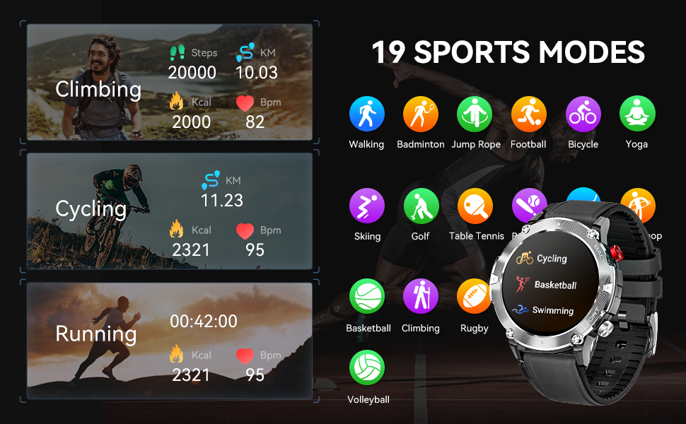 Fitness Tracker Watch Step Counter Activity Tracker