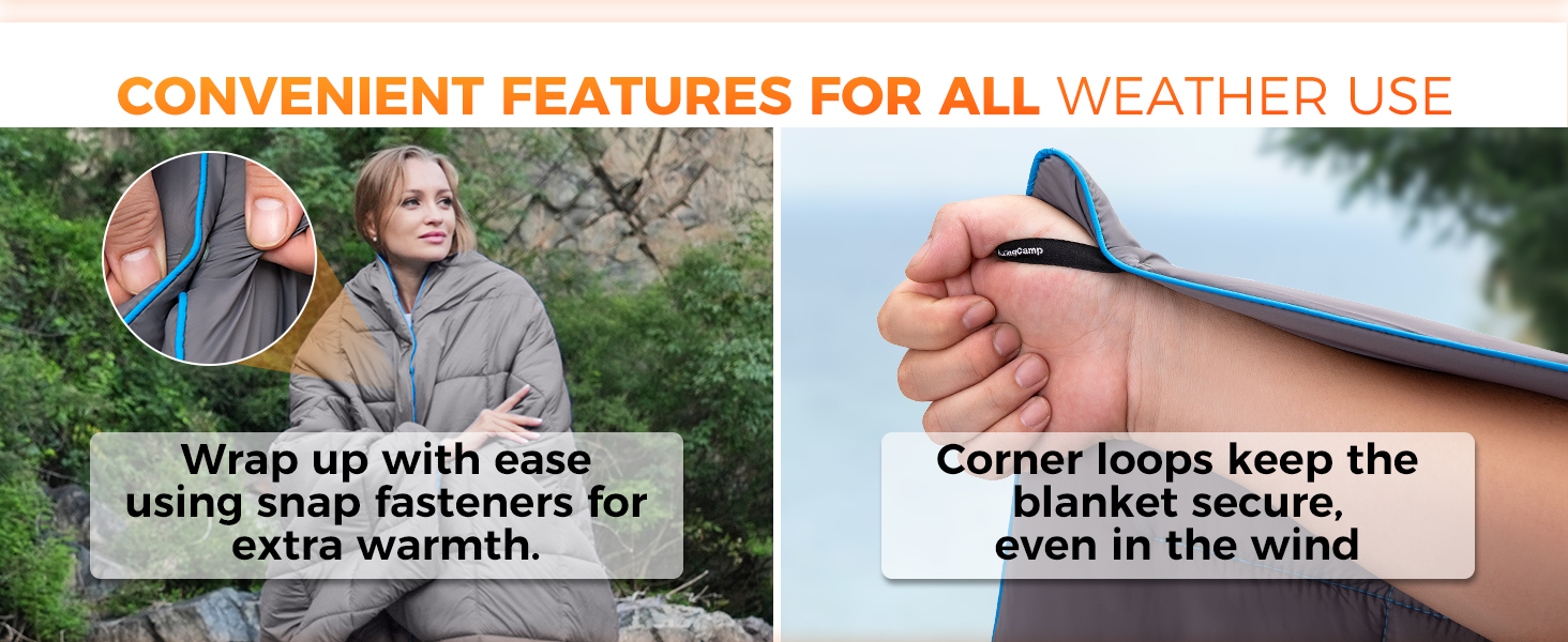 camping blankets for cold weather