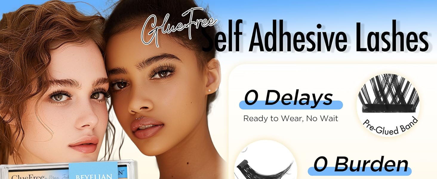  Self Adhesive Lash Clusters Eyelashes