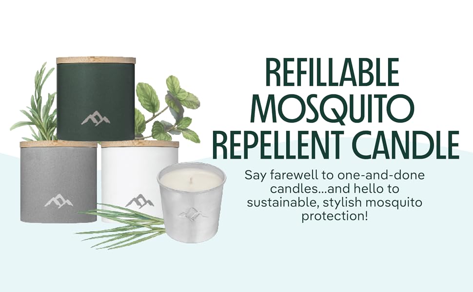 Say farewell to one-and-done candles, and hello to sustainable, stylish mosquito protection.