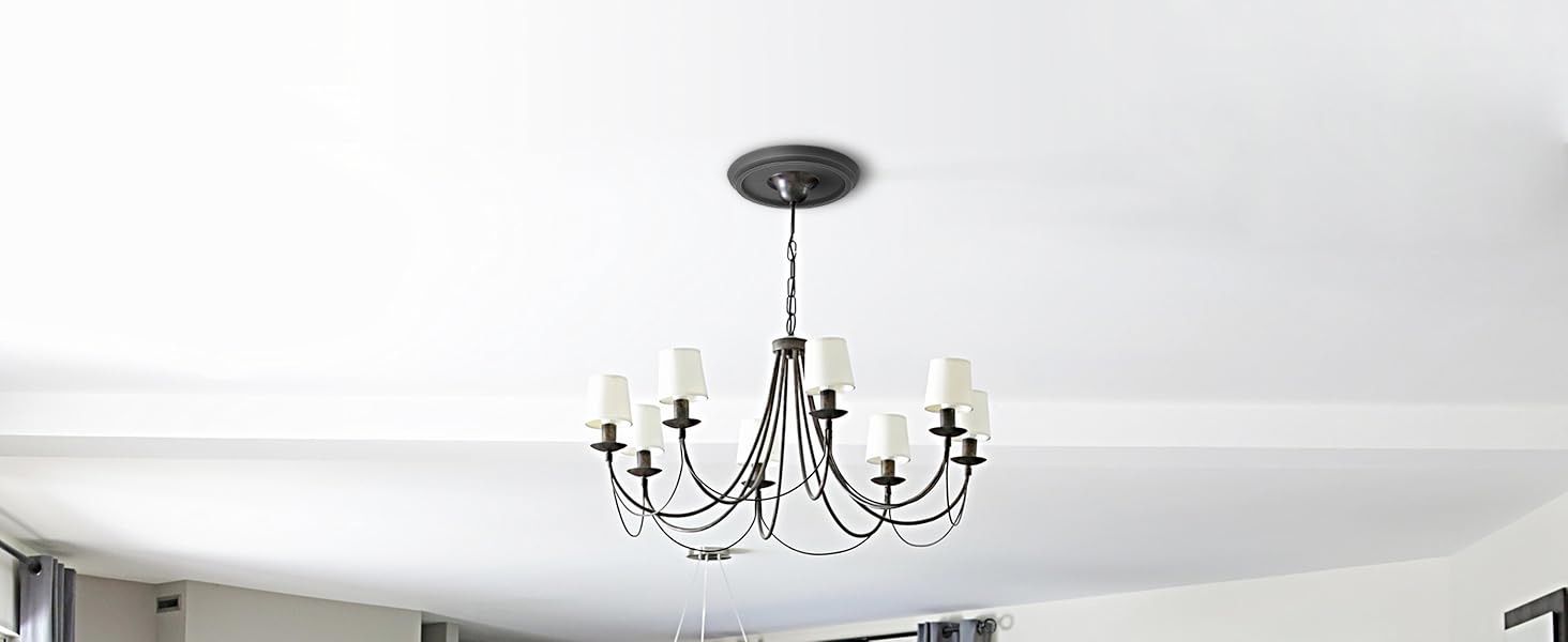 Canomo 10 Inches Split Ceiling Medallion Ceiling Fan Medallion Chandelier Medallion for Light