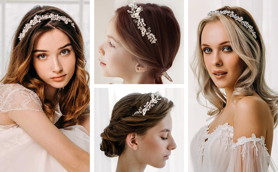 wedding headbands for women girls
