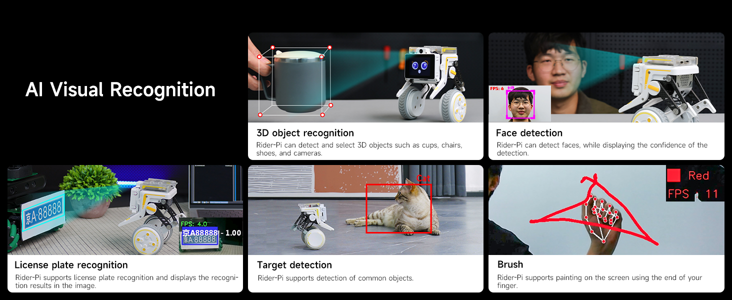 Amazon.com: Yahboom Python Programming Robot for Raspberry-Pi Compute ...