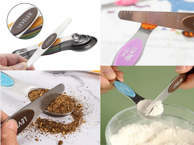 leveler precise measurements dual-head measuring spoons precision kitchen tools 