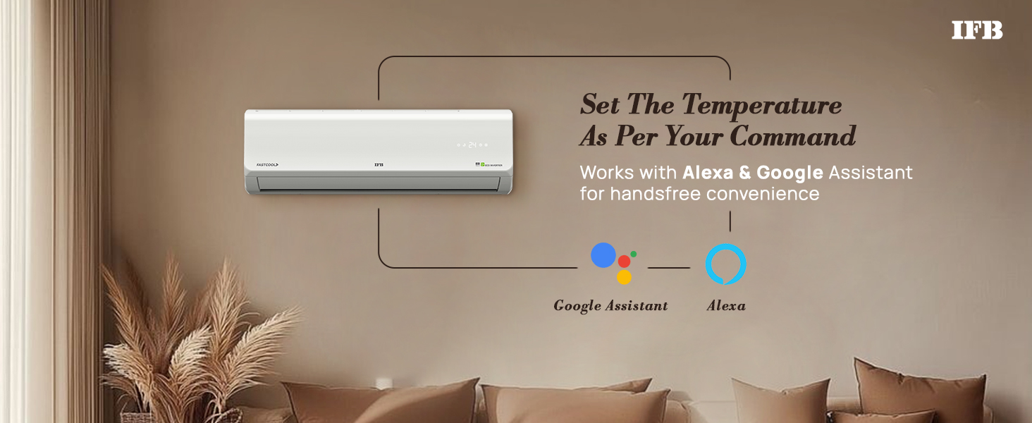 ifb ac, smart ac, wifi ac, smart ac, alexa control, google asssistant control