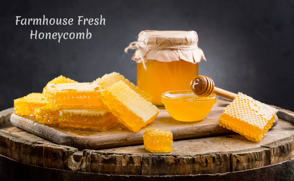 Farmhouse Fresh (7oz), Cut of Raw Comb Honey and