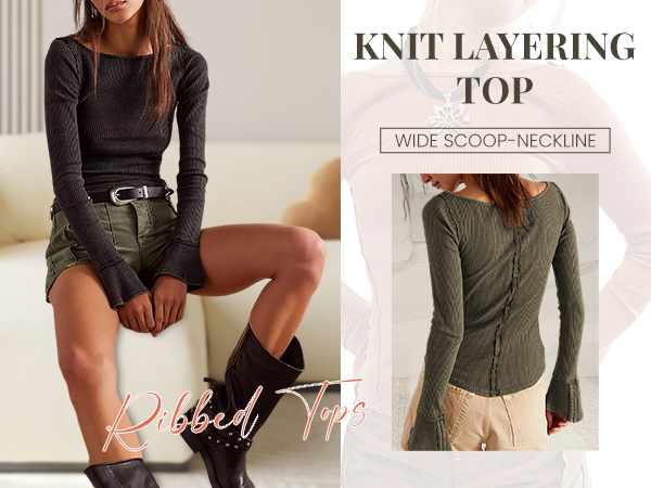 NKNIT layered long sleeve t-shirt set
