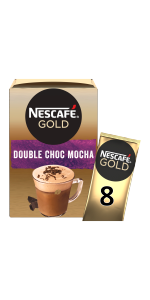 Nescafé Gold Double Choc Mocha Instant Coffee 8 Sachets