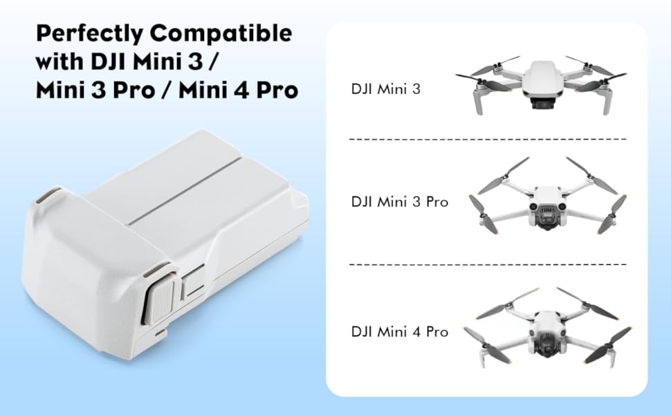 DJI Mini3Pro Mini4 pro 3850mAh ドローンバッテリー Amazon.com: Rszfnjxry Mini 4 Pro/Mini 3 Pro/Mini 3