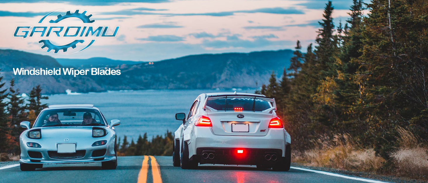 GARDIMU Front and Rear Windshield Wiper Blades, 3 Pcs Front