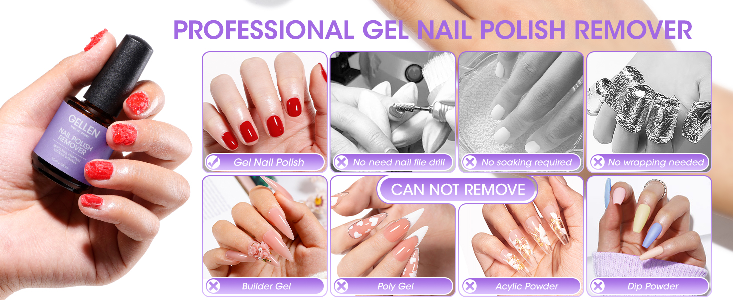 gel nail polish remover kit