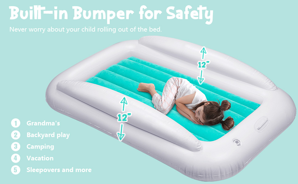 USHMA Toddler Travel Bed, Portable Toddler Bed for Kids