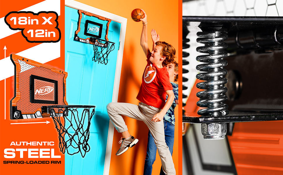 NERF Pro Hoop Basketball Set Pro Hoop Mini Hoop Set with Mini NERF