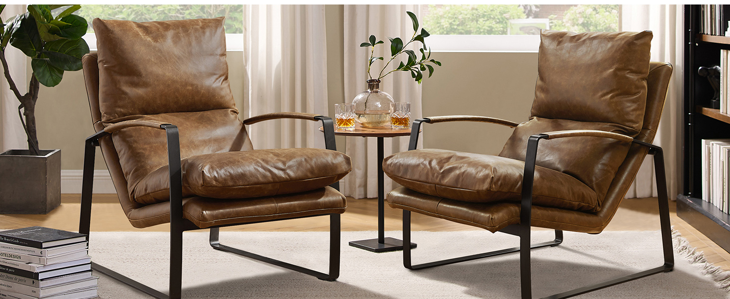 leather living room chair