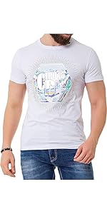 Cipo & Baxx Herren Prägedruck Print T-Shirt Kurzarm Trendig Design für Jünglinge CT737 A8143c52 E6ad 42f3 B25c Dbac7a2bc5d1. CR0,0,450,900 PT0 SX150 V1
