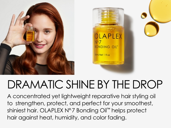 Olaplex No. 7 Bonding Oil, Concentrated High Shine Oil, Heat