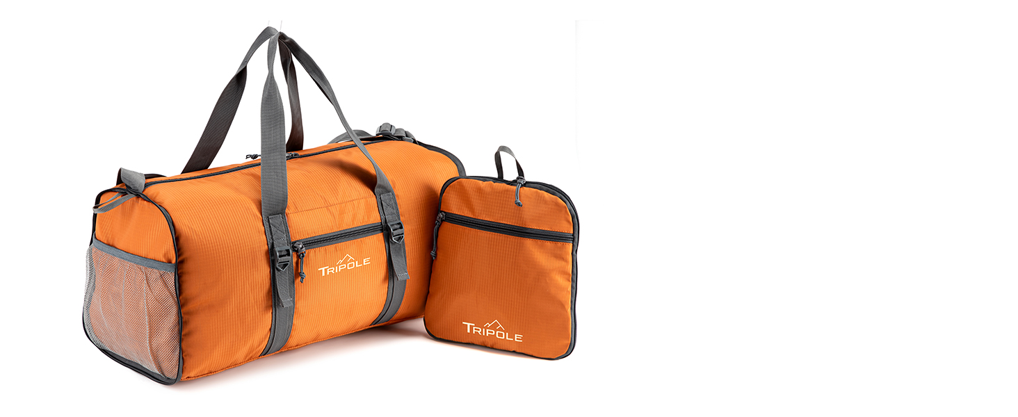 Tripole PAKEasy Duffel Foldable Orange Compact Portable 40 litre