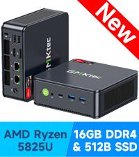 GMKtec NucBox M5 Plus 【Ryzen 7 5825U】 Powerful Ryzen 7 mini PC with triple 4K display support