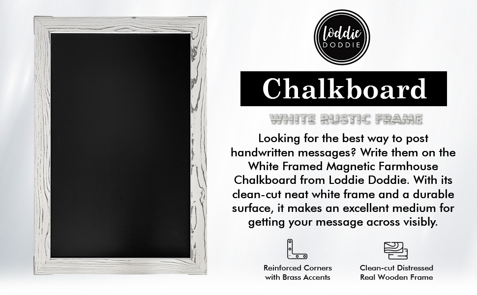 wood framed chalk board, kitchen chalkboard, magnet board with frame, sign