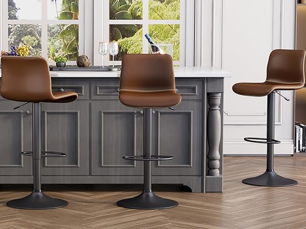 Amazon.com: HeuGah Swivel Bar Stools Set of 4, Counter
