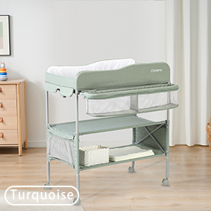 lighte green changing table station