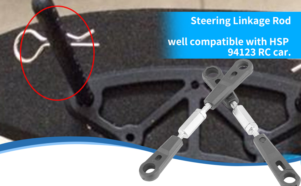 Steering Linkage Rod, Turnbuckle Rod Linkage Steering Rods RC Car Shell