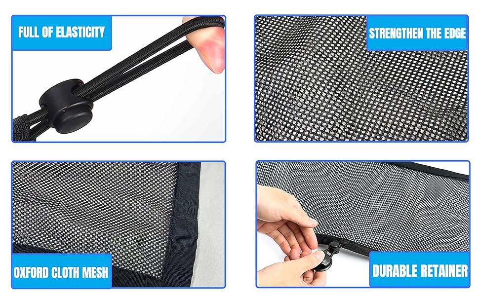 KISCVXE Cable Management Net Under Desk Kit, Privacy Mesh