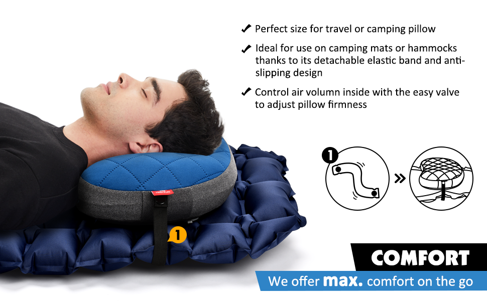 comfortable camping pillow