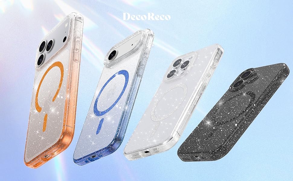 decoreco glitter iphone 17 pro max air case
