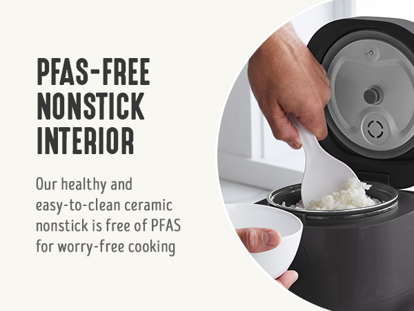 GreenLife, Ceramic Nonstick, PFAS-Free, Non-Toxic, Rice Cooker, Electrics