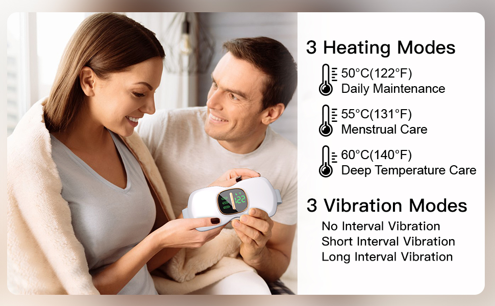 Portable Cordless Heating Pad, NUAKENE Fast Heating Pads