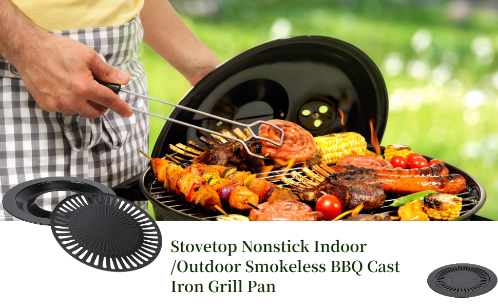Master Grill Pan, Korean Traditional BBQ Grill Pan, Stovetop Nonstick